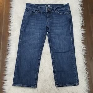 NY&Co Platinum Crop Mid-rise jeans